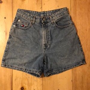 Vintage Tommy Hilfiger high-waisted denim shorts